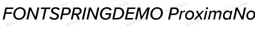 FONTSPRINGDEMO ProximaNovaMediumReg字体转换